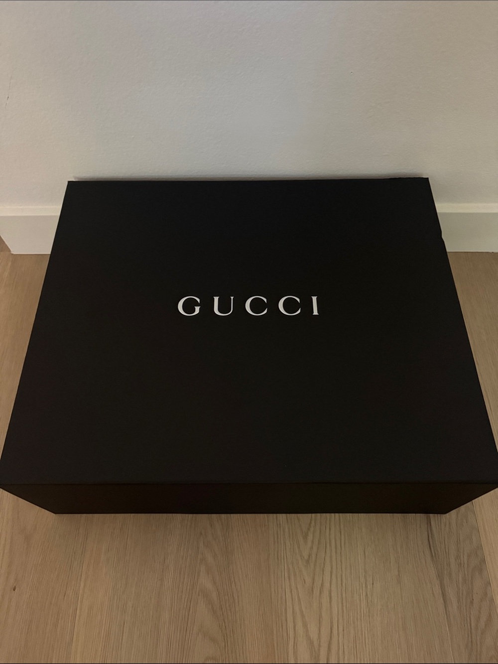 Gucci Black and Silver Logo Presentation Box